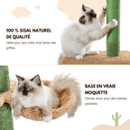 Arbre à chat XXL Luna - 229cm - Maison felin