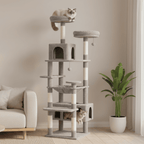 Arbre à chat XXL Capuccino - 208cm - Maison felin