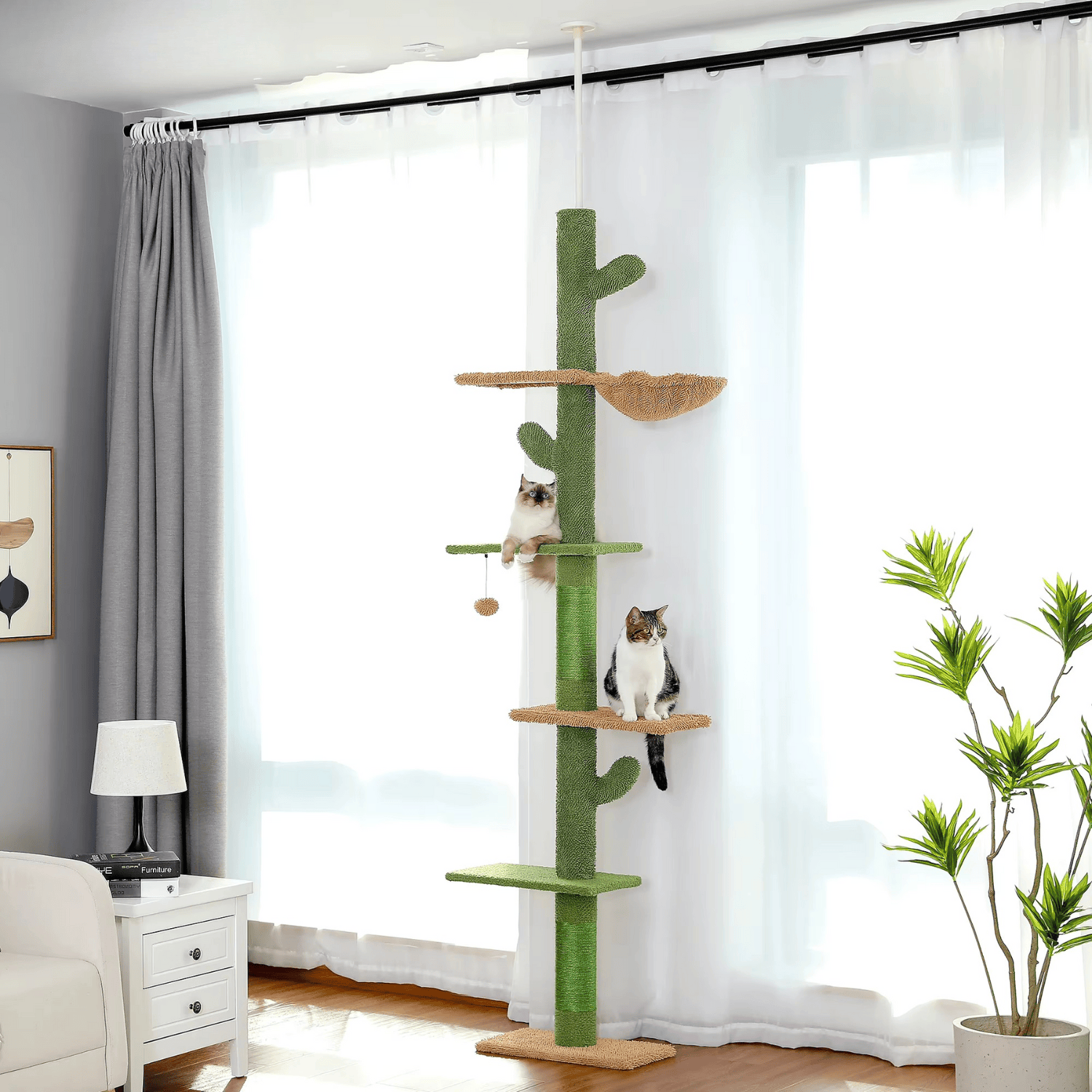 Arbre à chat XXL Luna - 229cm - Maison felin
